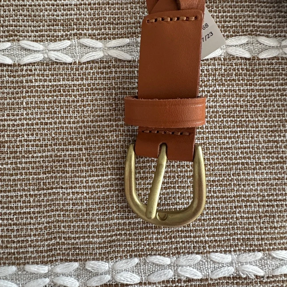 LOFT Brown Braided Belt - Picture 2 of 7